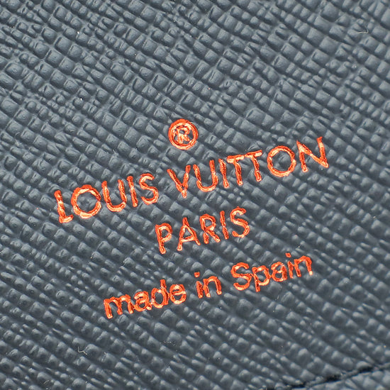 Louis Vuitton Navy Blue Monogram Upside Down Brazza Wallet