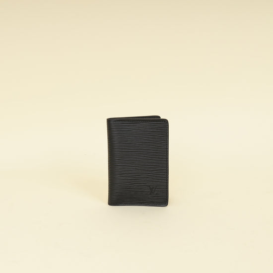 Louis Vuitton Black Pocket Organiser-Louis Vuitton-THE CLOSET