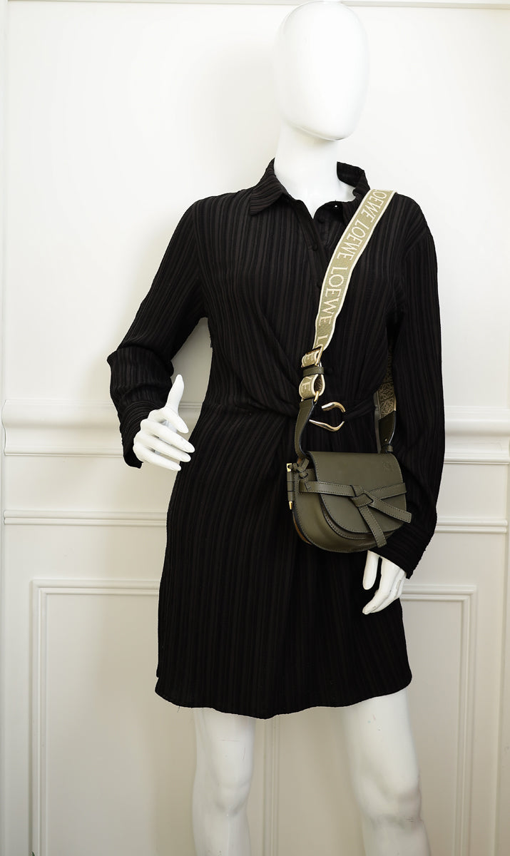 Loewe Khaki Mini Gate Dual Bag