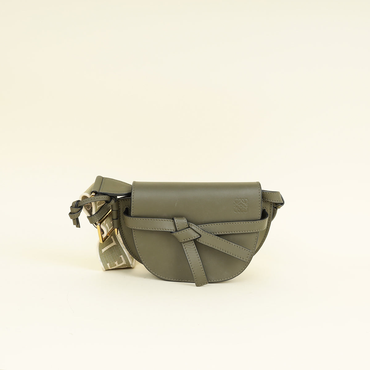 Loewe Khaki Mini Gate Dual Bag