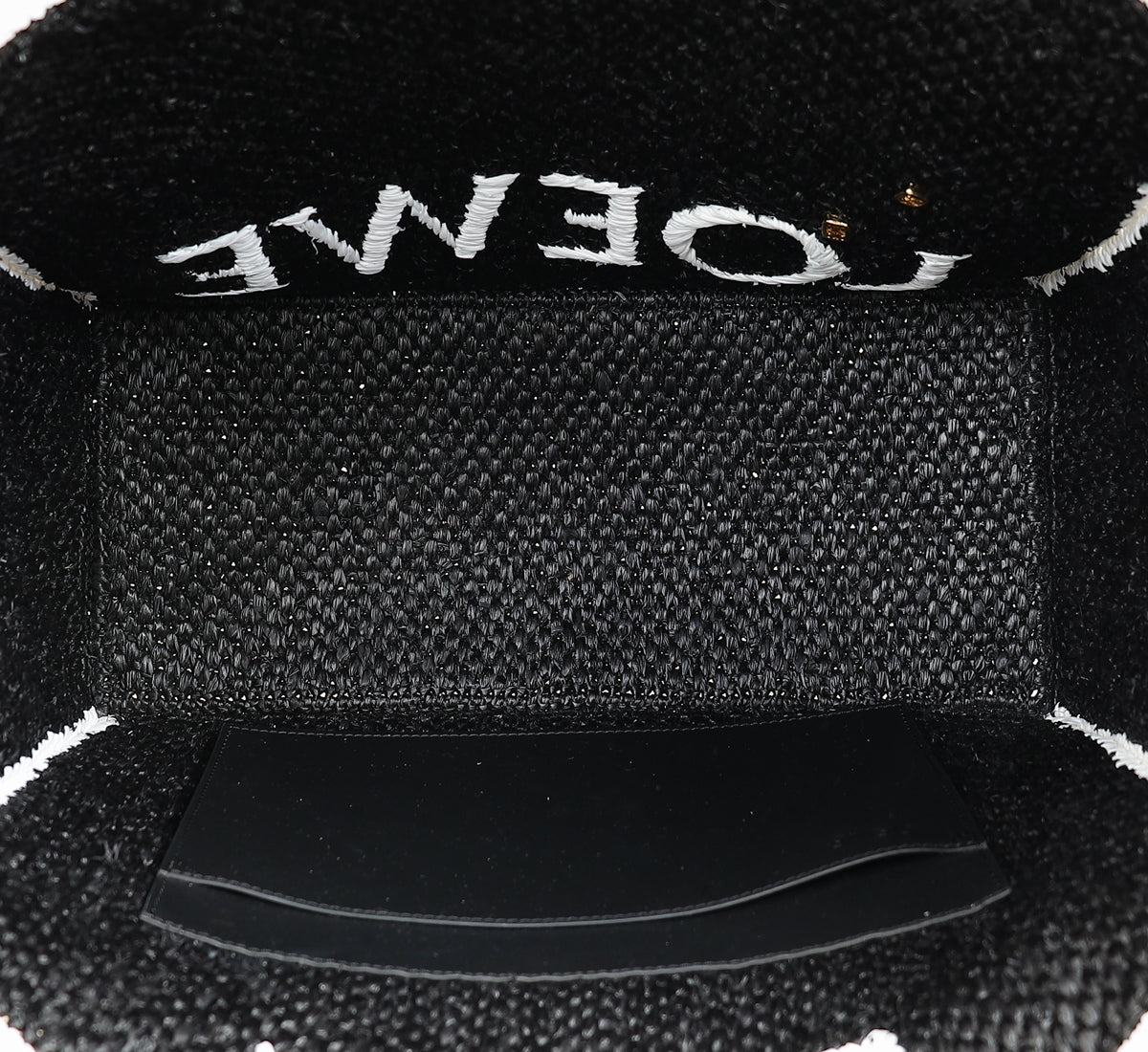 Loewe Bicolor Raffia Large LOEWE Font Tote Bag