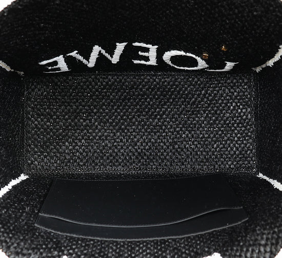 Loewe Bicolor Raffia Large LOEWE Font Tote Bag