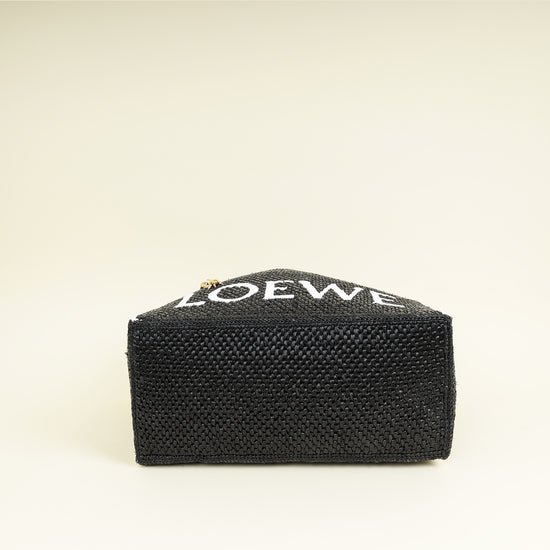 Loewe Bicolor Raffia Large LOEWE Font Tote Bag