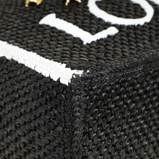 Loewe Bicolor Raffia Large LOEWE Font Tote Bag