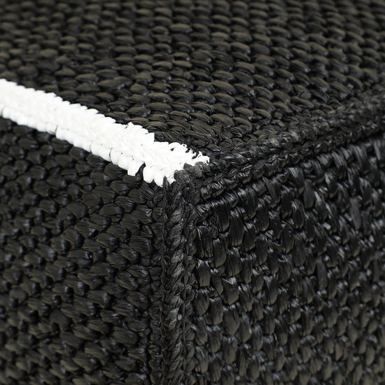 Loewe Bicolor Raffia Large LOEWE Font Tote Bag