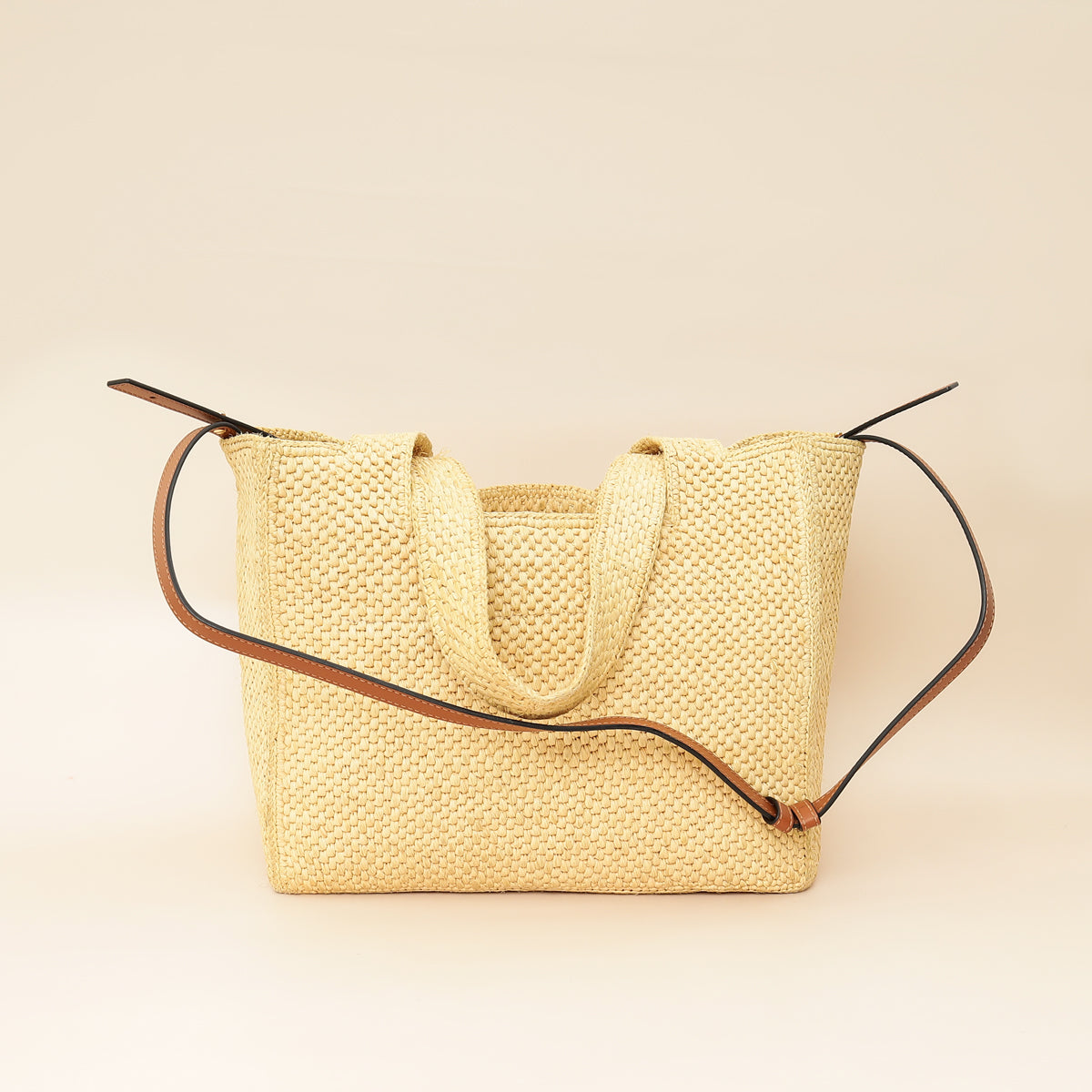 Loewe Natural Medium Font Tote Bag-Loewe-THE CLOSET