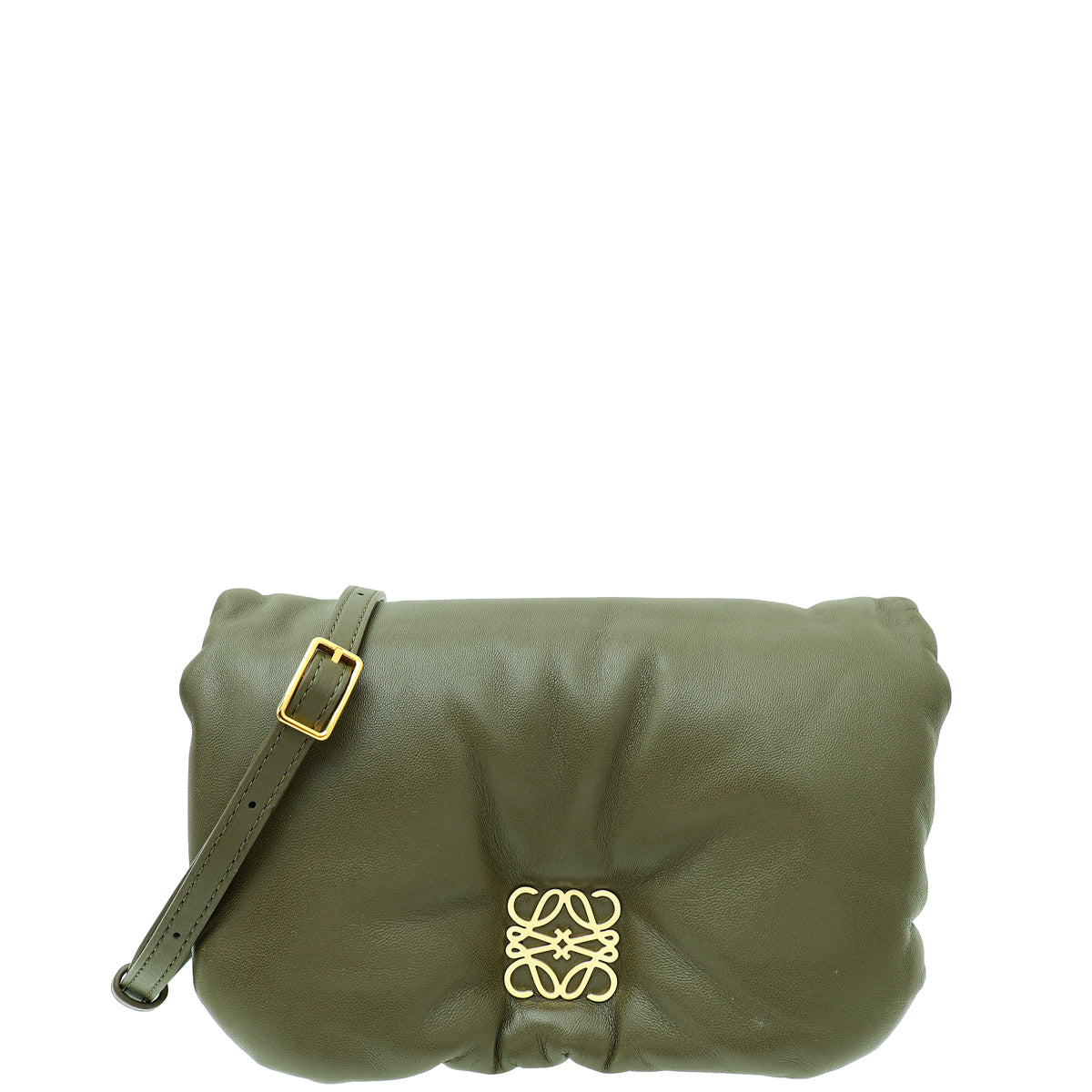 Loewe Kaki Puffer Goya Mini Padded Down Shoulder Bag-Loewe-THE CLOSET