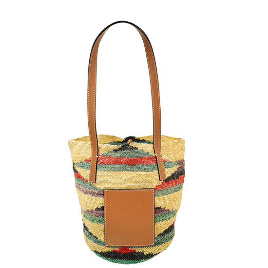 Loewe Multicolor Shigra Sisal Paula's Ibiza Tote Bag