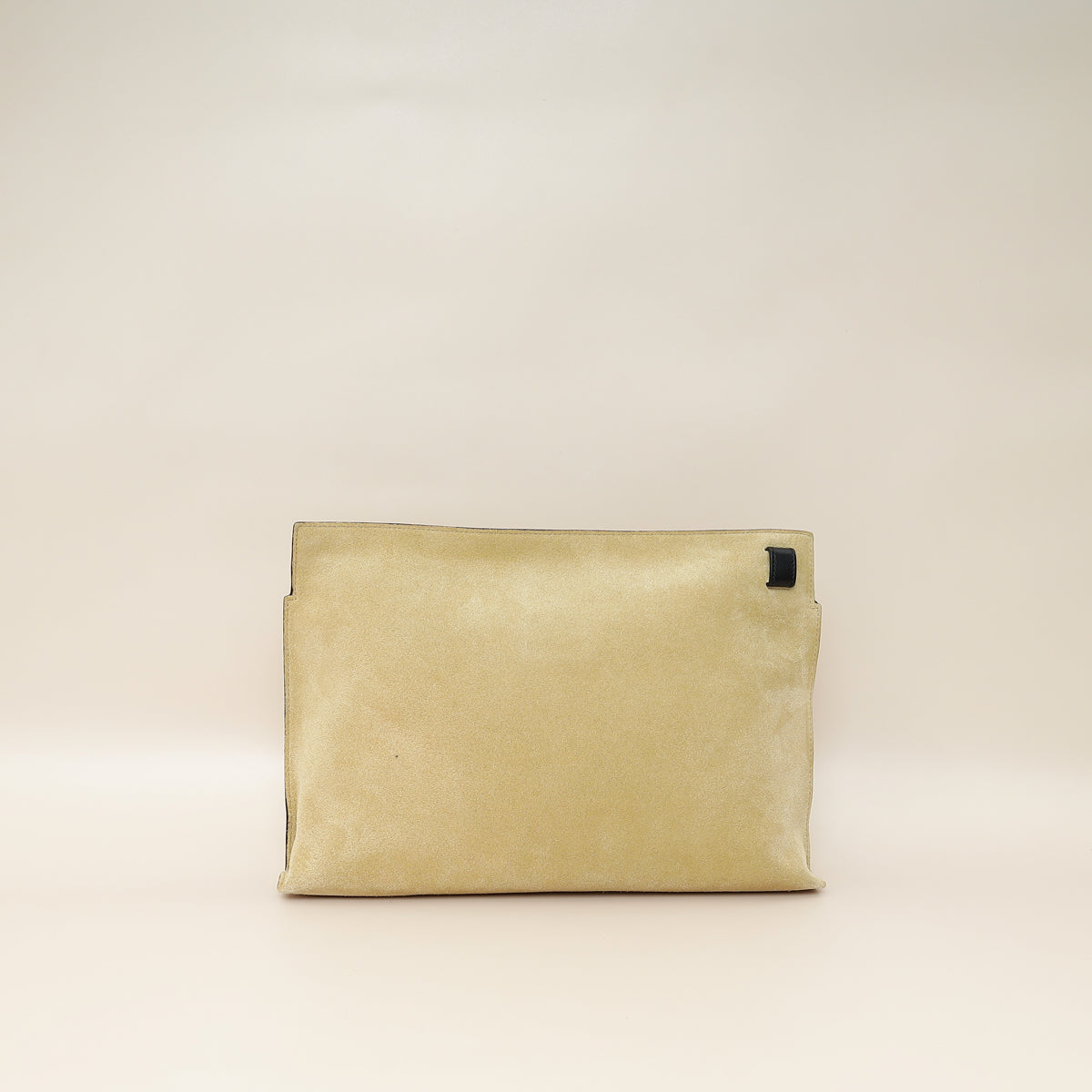 Loewe Beige Suede Large T Pouch-Loewe-THE CLOSET