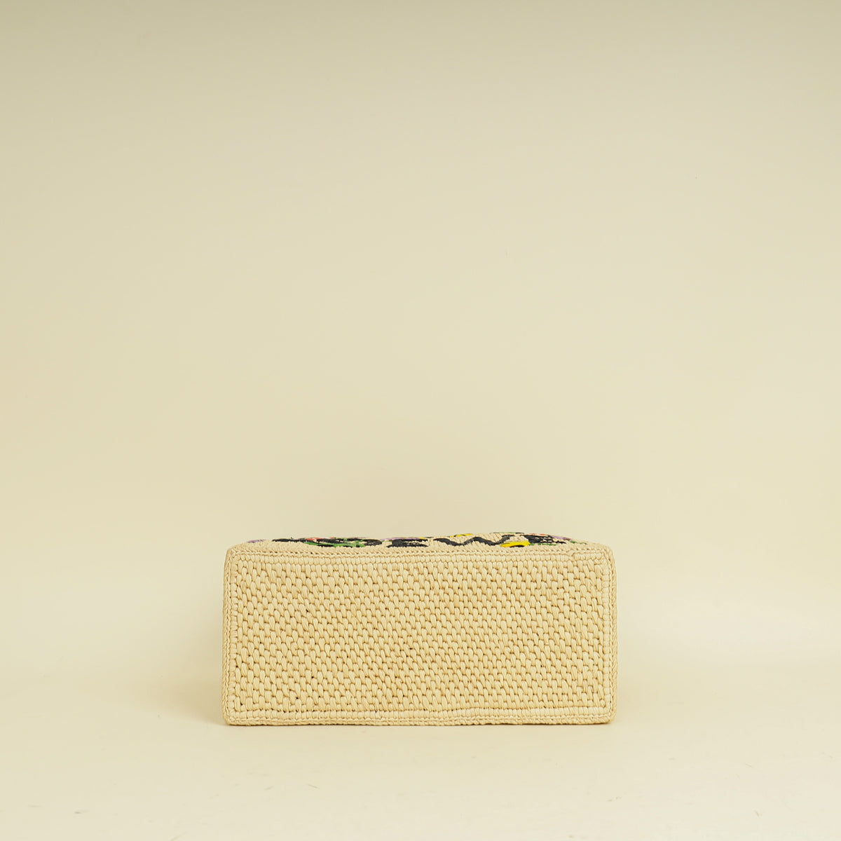 Loewe Bicolor x Paula's Ibiza Raffia Font Tote Small Bag