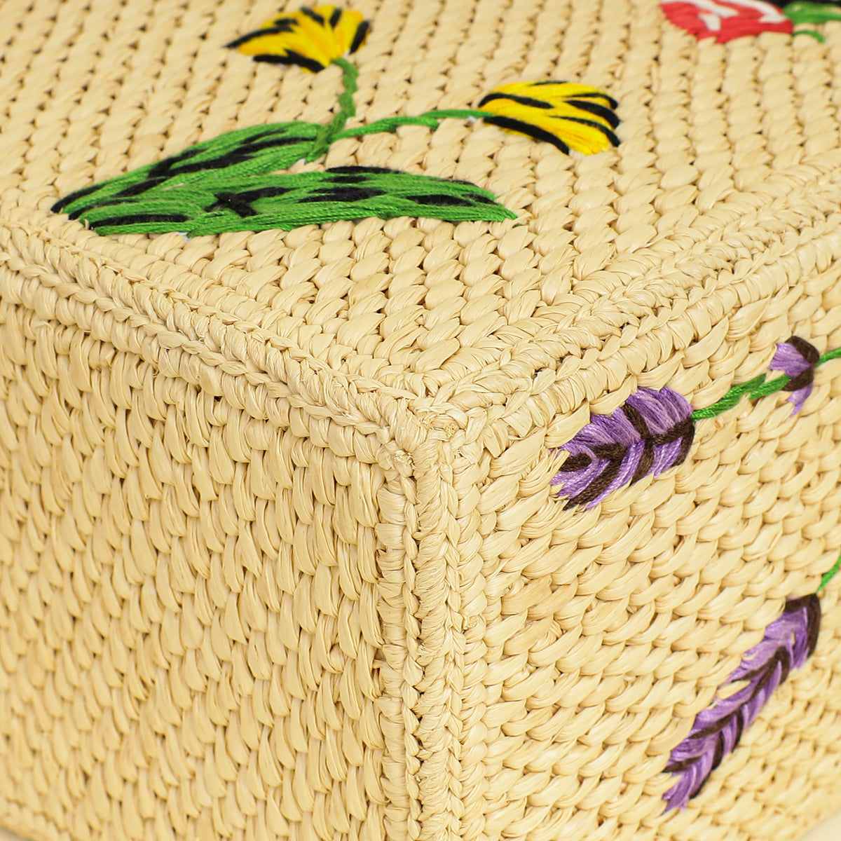 Loewe Bicolor x Paula's Ibiza Raffia Font Tote Small Bag