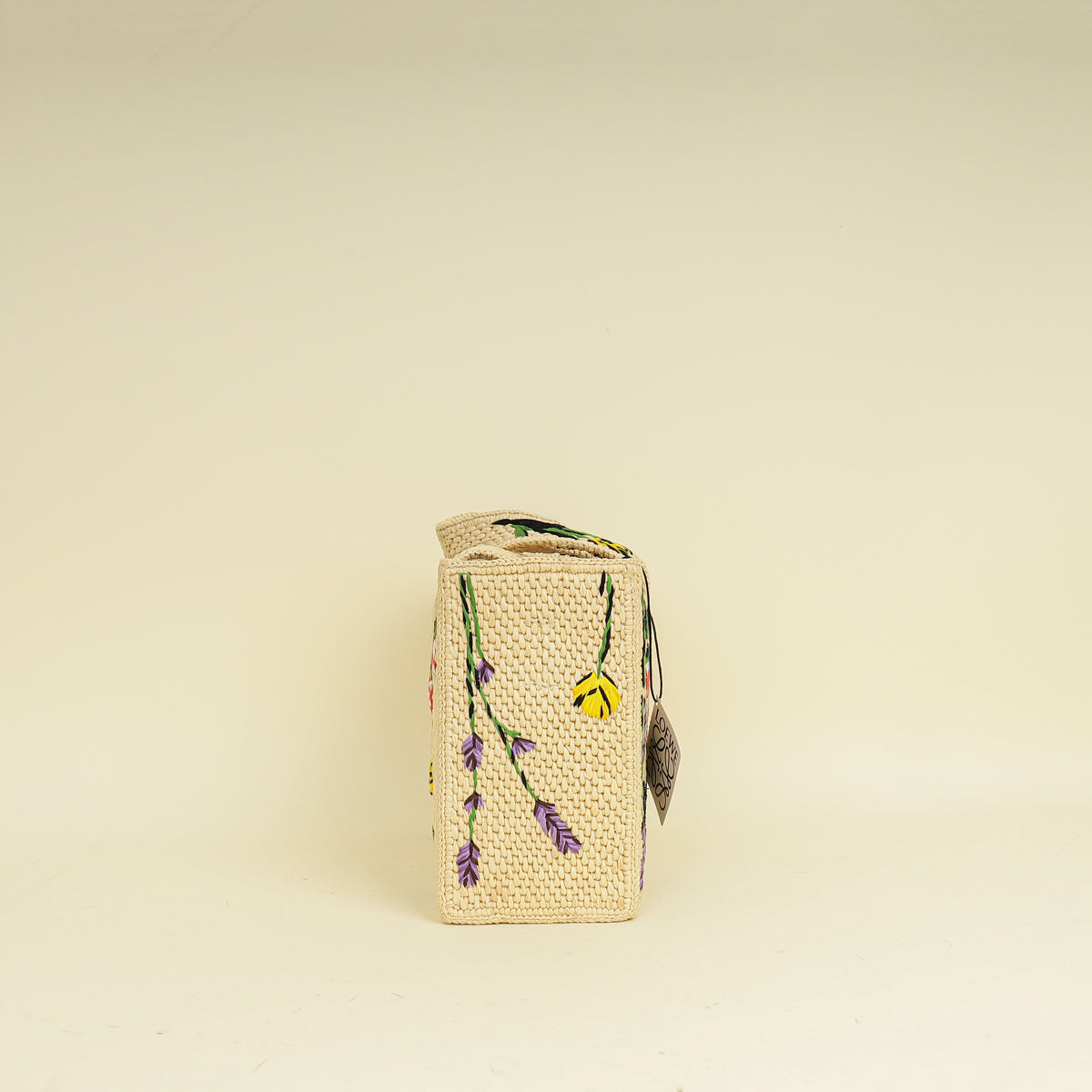 Loewe Bicolor x Paula's Ibiza Raffia Font Tote Small Bag