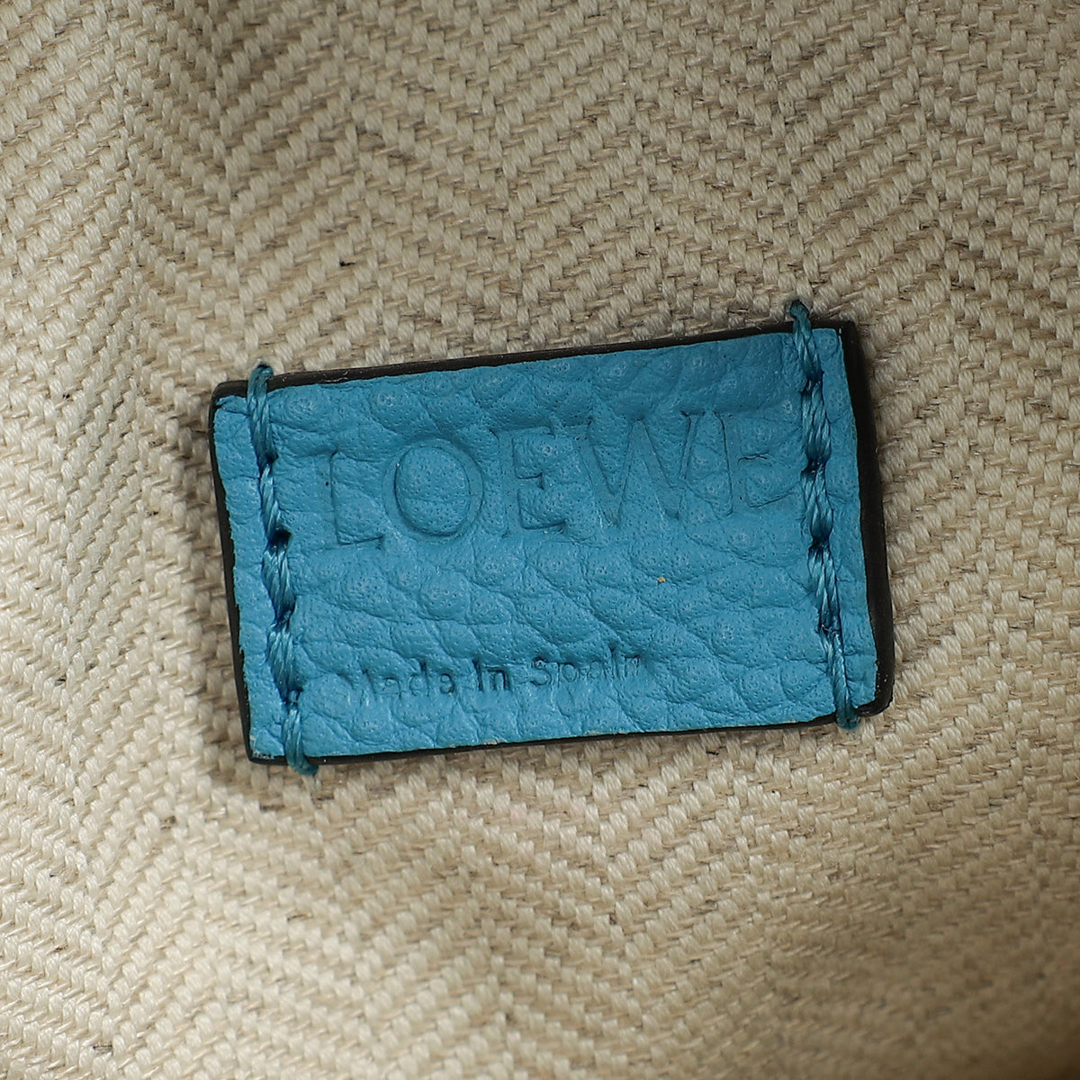 Loewe Cyan Puzzle Edge Mini Bag