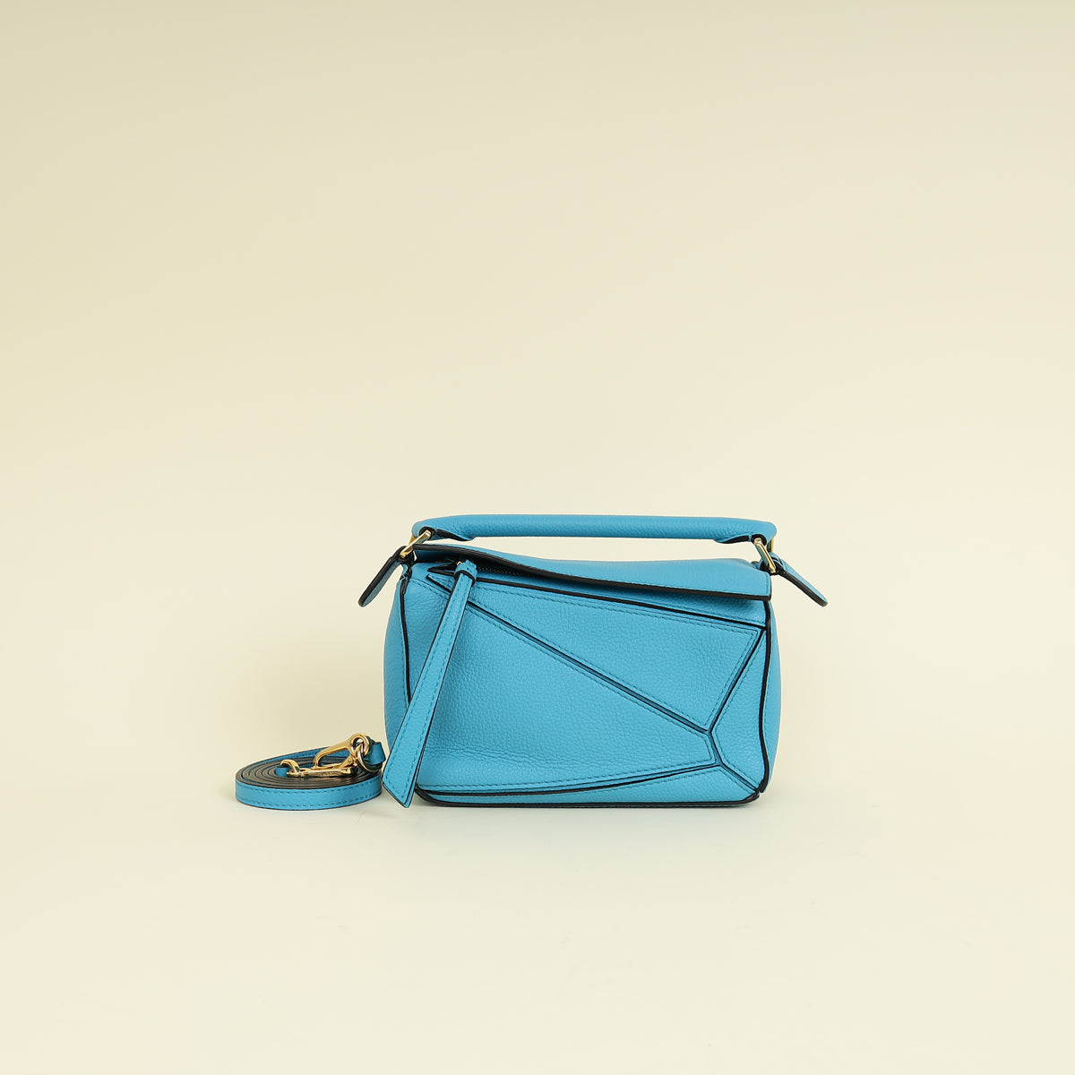 Loewe Cyan Puzzle Edge Mini Bag