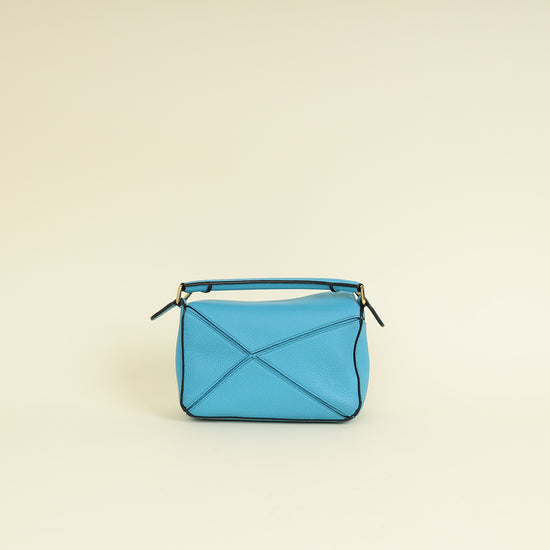 Loewe Cyan Puzzle Edge Mini Bag