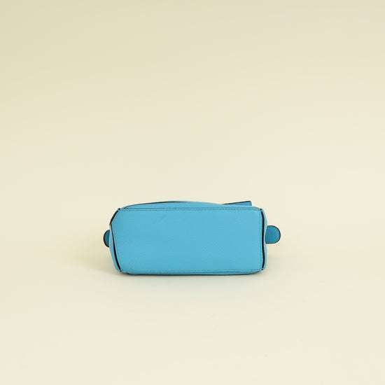 Loewe Cyan Puzzle Edge Mini Bag