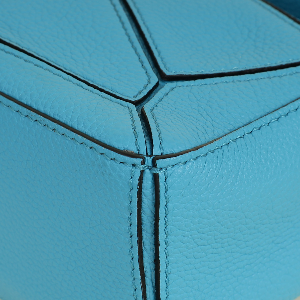 Loewe Cyan Puzzle Edge Mini Bag