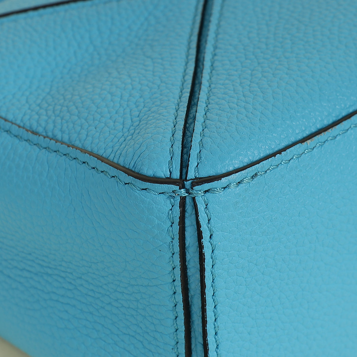 Loewe Cyan Puzzle Edge Mini Bag