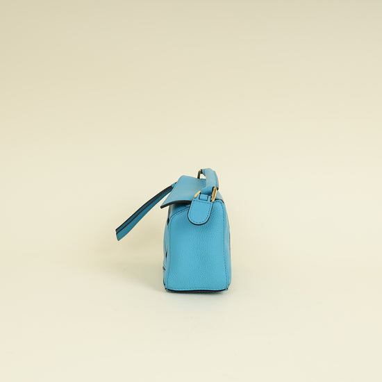 Loewe Cyan Puzzle Edge Mini Bag