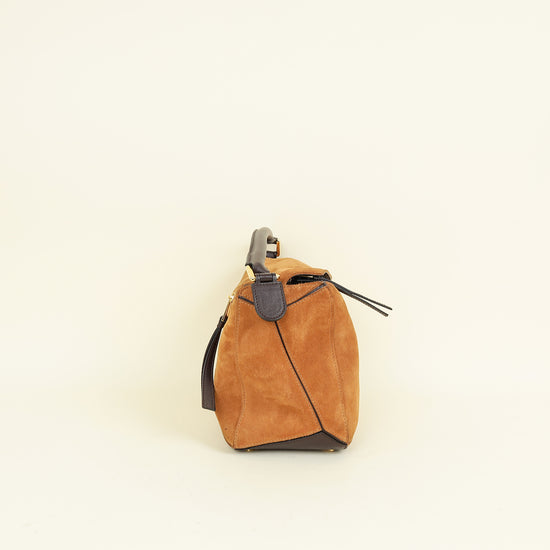 Loewe Cognac Puzzle Edge Medium Bag