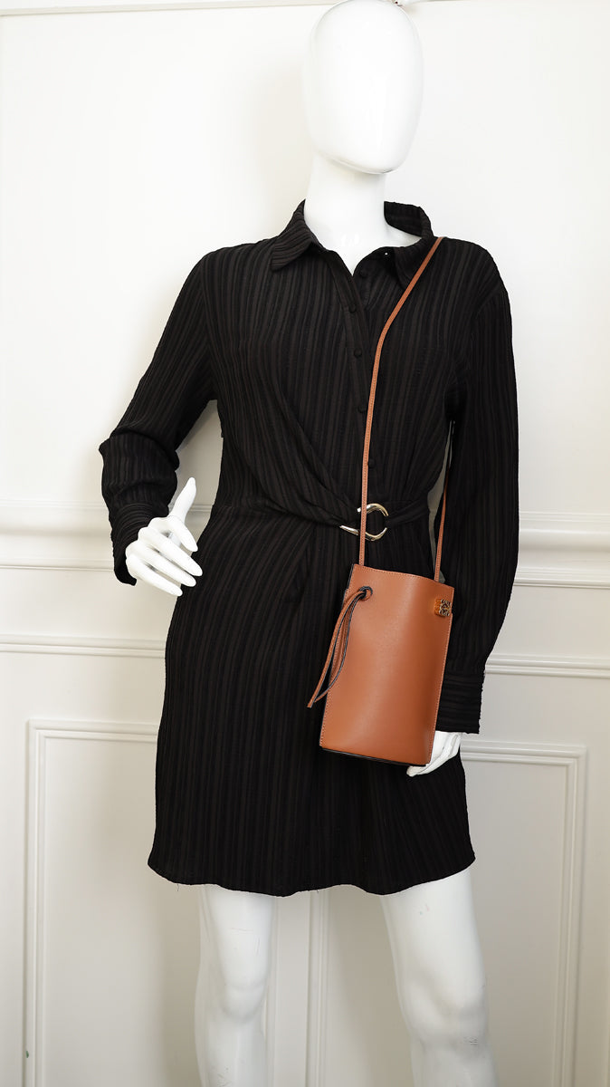 Loewe Brown Dice Pocket Pouch-Loewe-THE CLOSET