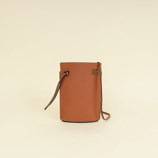 Loewe Brown Dice Pocket Pouch-Loewe-THE CLOSET