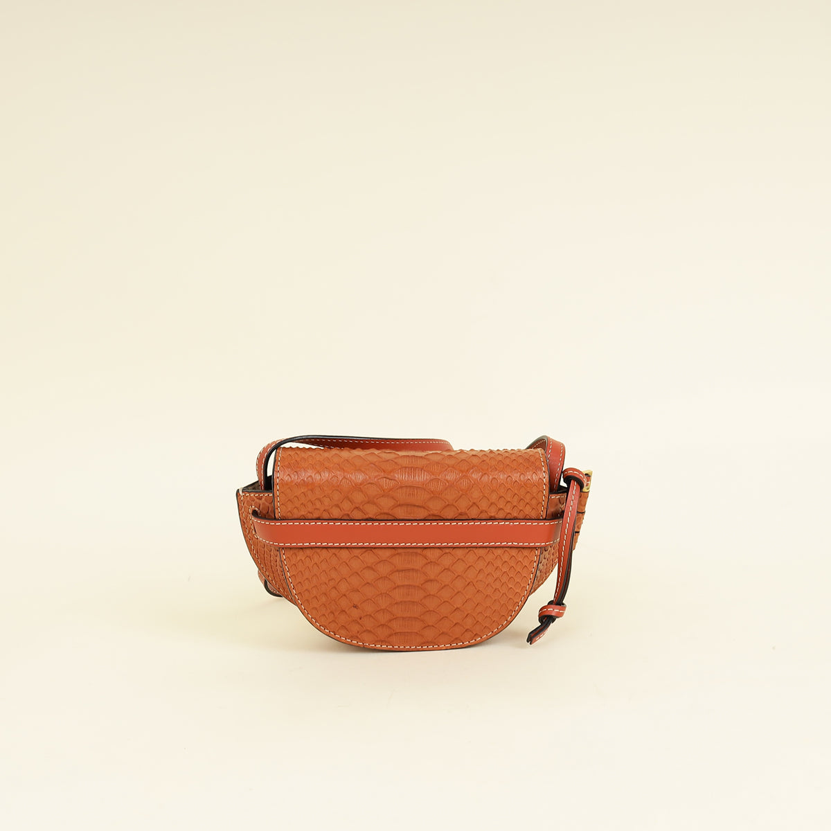 Loewe Brown Python Mini Gate Bag-Loewe-THE CLOSET