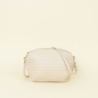 Loewe Off White Pleated Bracelet Pouch Shoulder Bag
