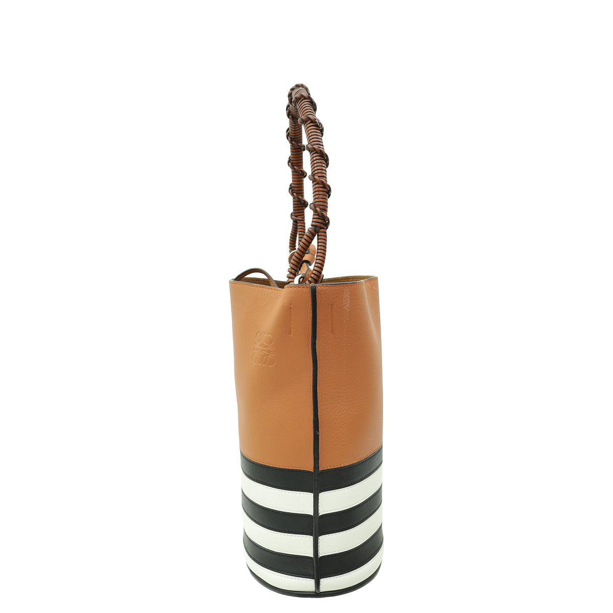 Loewe Tricolor Gate Marine Striped Top Handle Bucket Bag