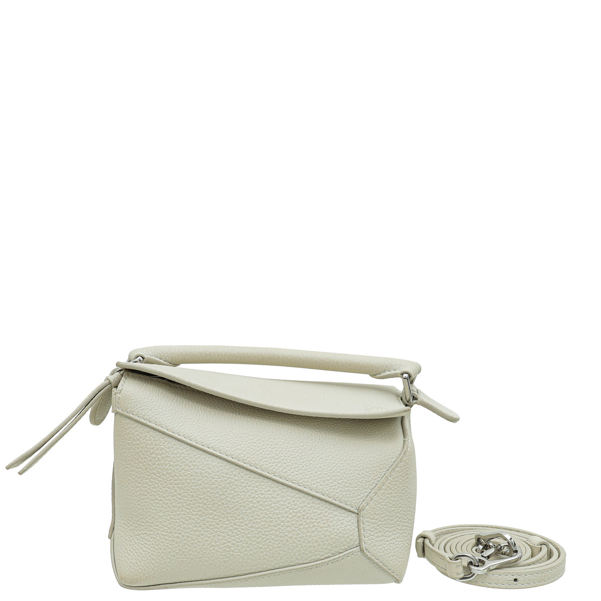 Loewe White Mini Puzzle Bag-Loewe-THE CLOSET