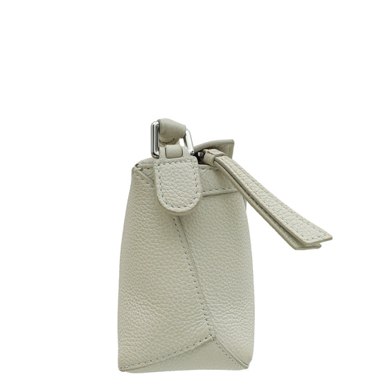 Loewe White Mini Puzzle Bag