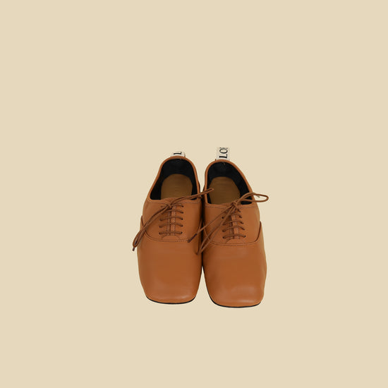 Loewe Brown Soft Derby Shoes 39-Loewe-THE CLOSET