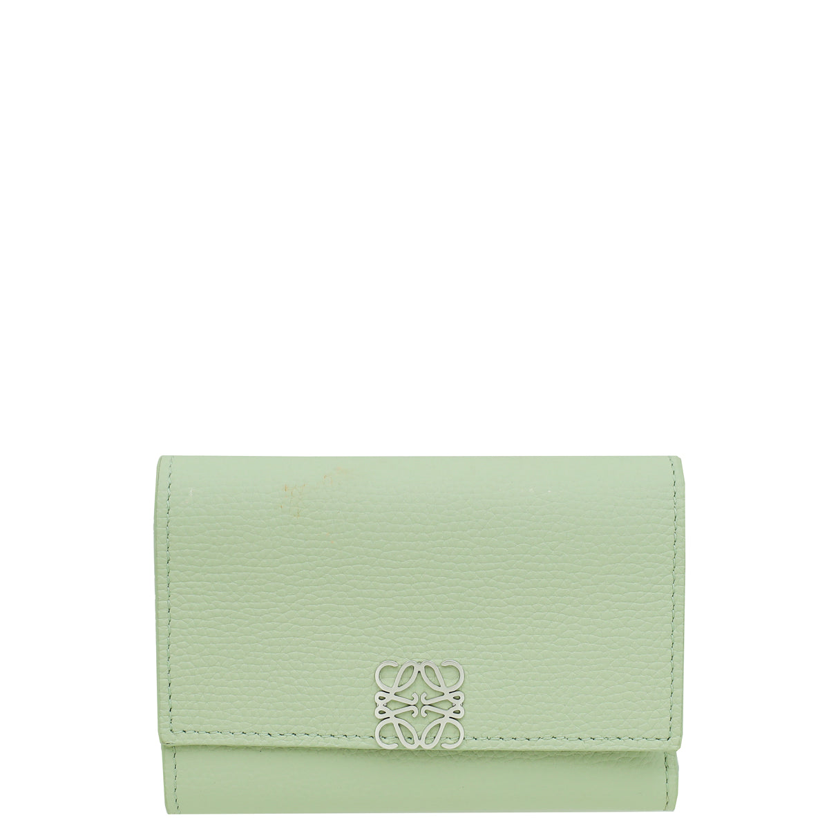 Loewe Aqua Green Anagram Small Vertical Wallet-Loewe-THE CLOSET