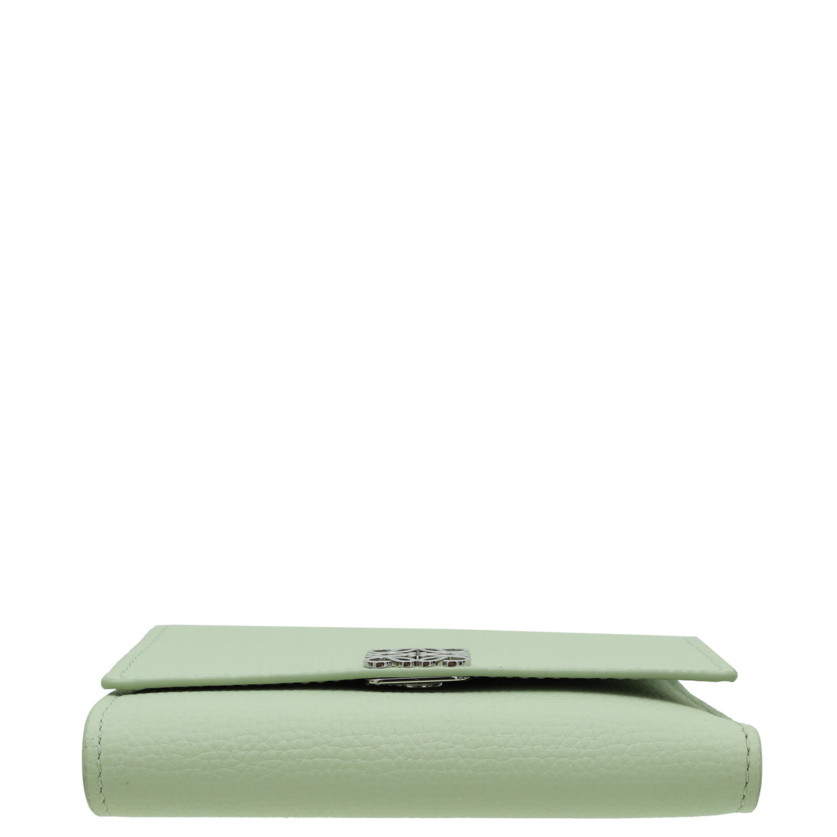 Loewe Aqua Green Anagram Small Vertical Wallet