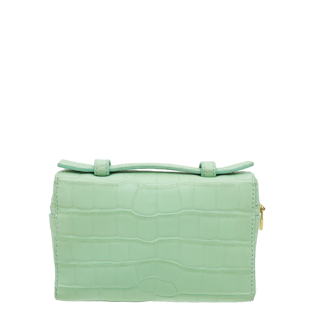 Loro Piana Mint Alligator Extra Pouch L14 Bag-Loro Piana-THE CLOSET
