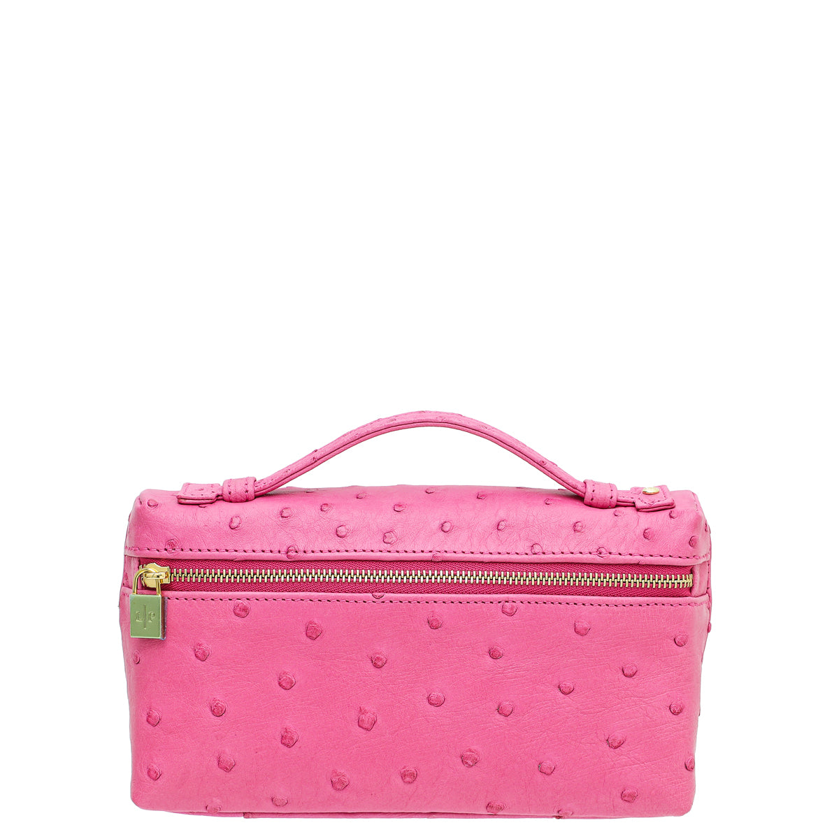 Loro Piana Pink Ostrich L19 Pouch-Loro Piana-THE CLOSET