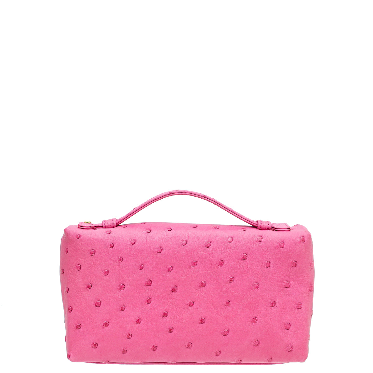 Loro Piana Pink Ostrich L19 Pouch-Loro Piana-THE CLOSET