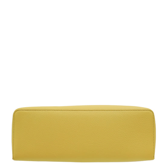 Load image into Gallery viewer, Loro Piana Mustard Yellow Extra Pocket L27 Bag
