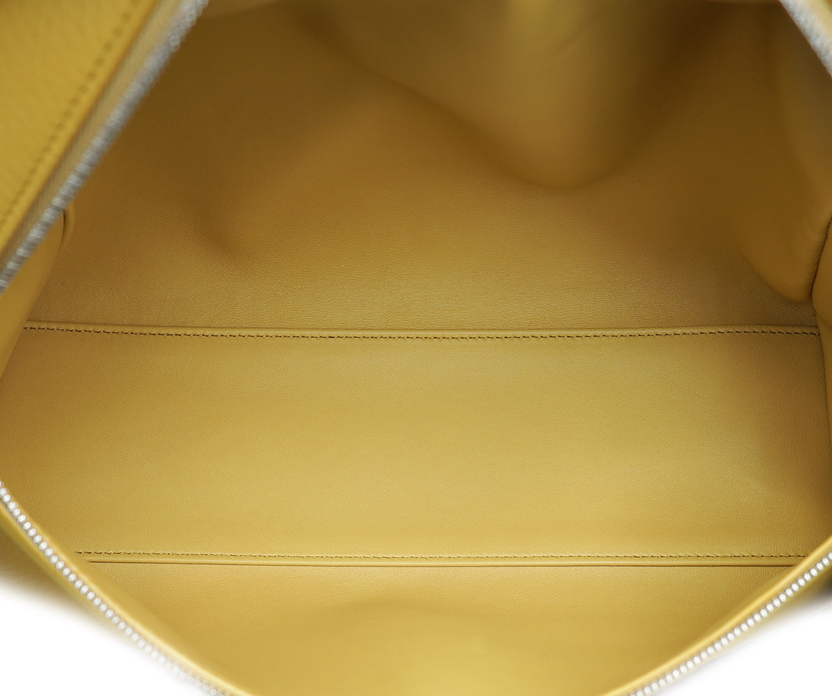 Loro Piana Mustard Yellow Extra Pocket L27 Bag