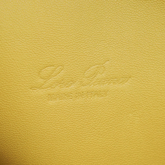Load image into Gallery viewer, Loro Piana Mustard Yellow Extra Pocket L27 Bag
