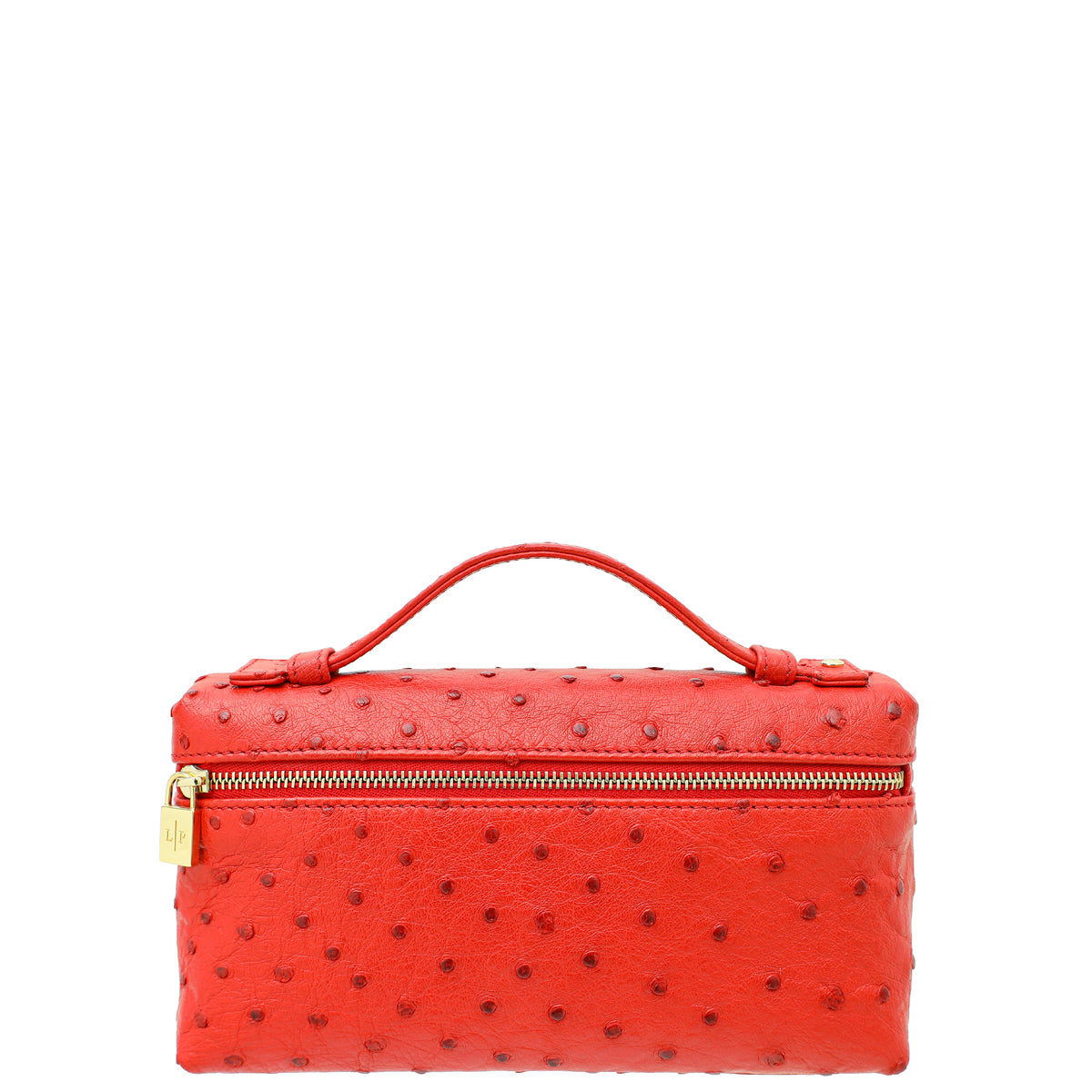 Loro Piana Red Ostrich L19 Pouch-Loro Piana-THE CLOSET