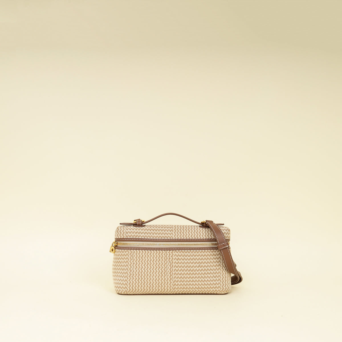 Loro Piana Ecru Brown Cotton Extra Pocket L19 Bag-Loro Piana-THE CLOSET