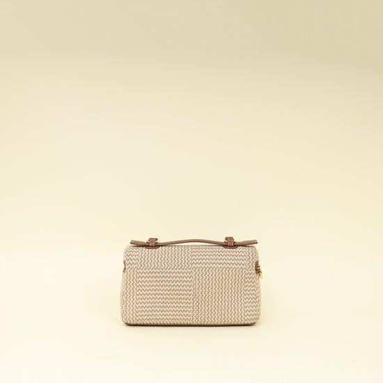 Loro Piana Ecru Brown Cotton Extra Pocket L19 Bag-Loro Piana-THE CLOSET