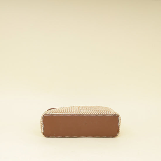 Loro Piana Ecru Brown Cotton Extra Pocket L19 Bag-Loro Piana-THE CLOSET