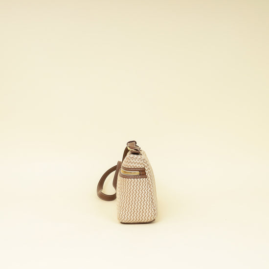 Loro Piana Ecru Brown Cotton Extra Pocket L19 Bag-Loro Piana-THE CLOSET