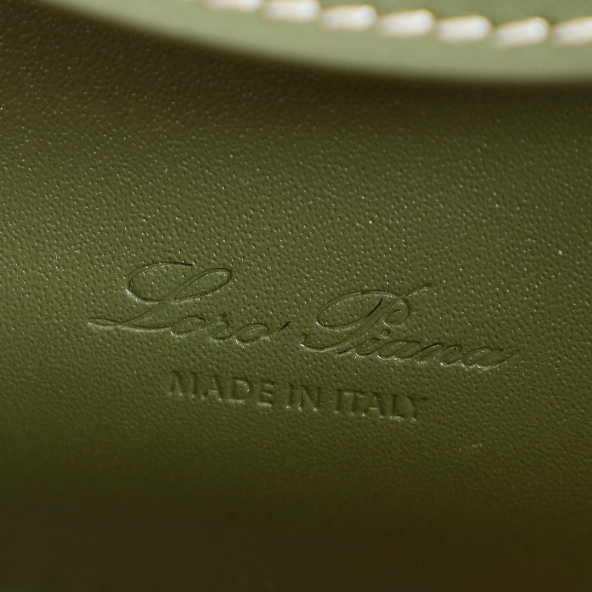 Loro Piana Dark Lichen Green Extra L27 Saddle Bag-Loro Piana-THE CLOSET