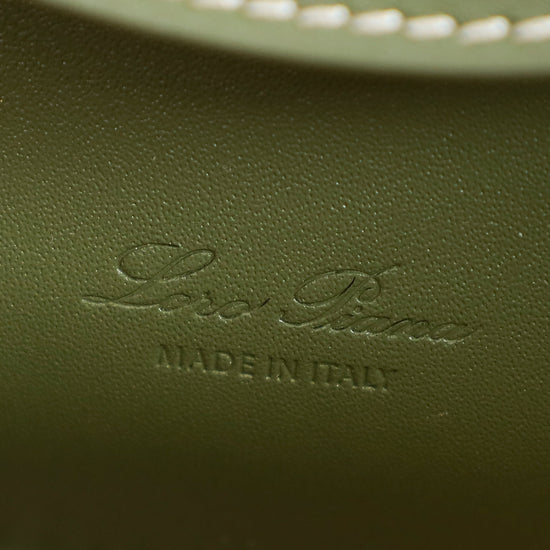 Loro Piana Dark Lichen Green Extra L27 Saddle Bag-Loro Piana-THE CLOSET