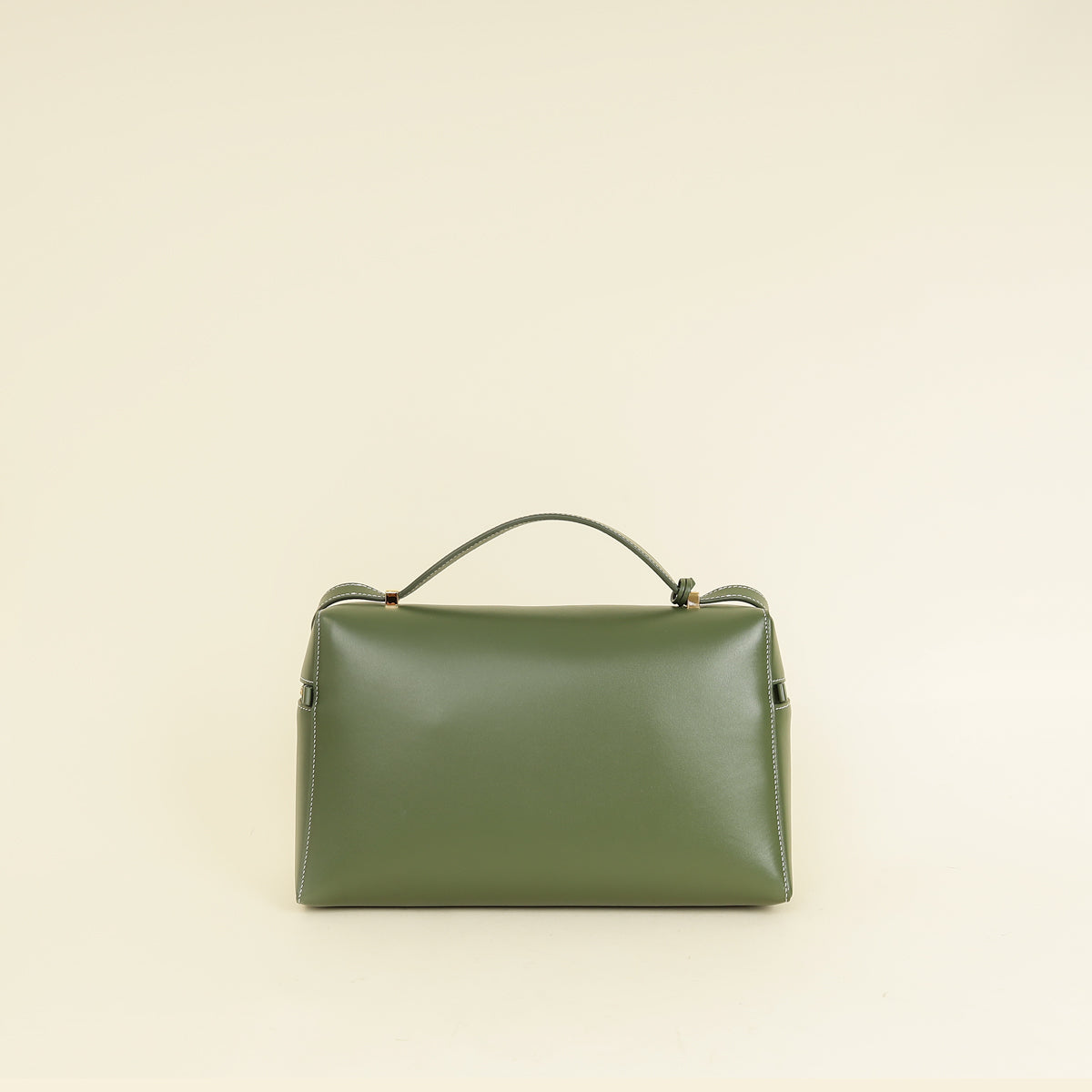 Loro Piana Dark Lichen Green Extra L27 Saddle Bag-Loro Piana-THE CLOSET