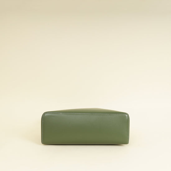 Loro Piana Dark Lichen Green Extra L27 Saddle Bag-Loro Piana-THE CLOSET