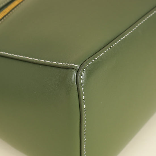 Loro Piana Dark Lichen Green Extra L27 Saddle Bag-Loro Piana-THE CLOSET